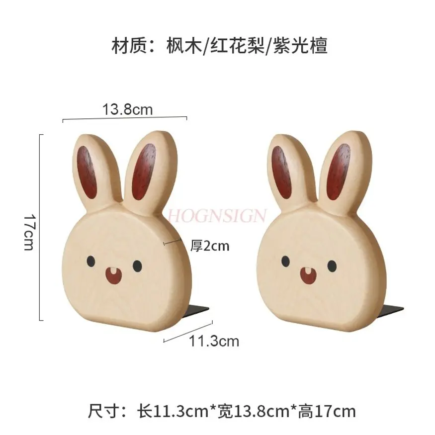 

2 шт. деревянный кролик, деревянная настольная книжная полка, подставка для книг, подставка для книг, подставка для книг, хранилище для учебы, украшение