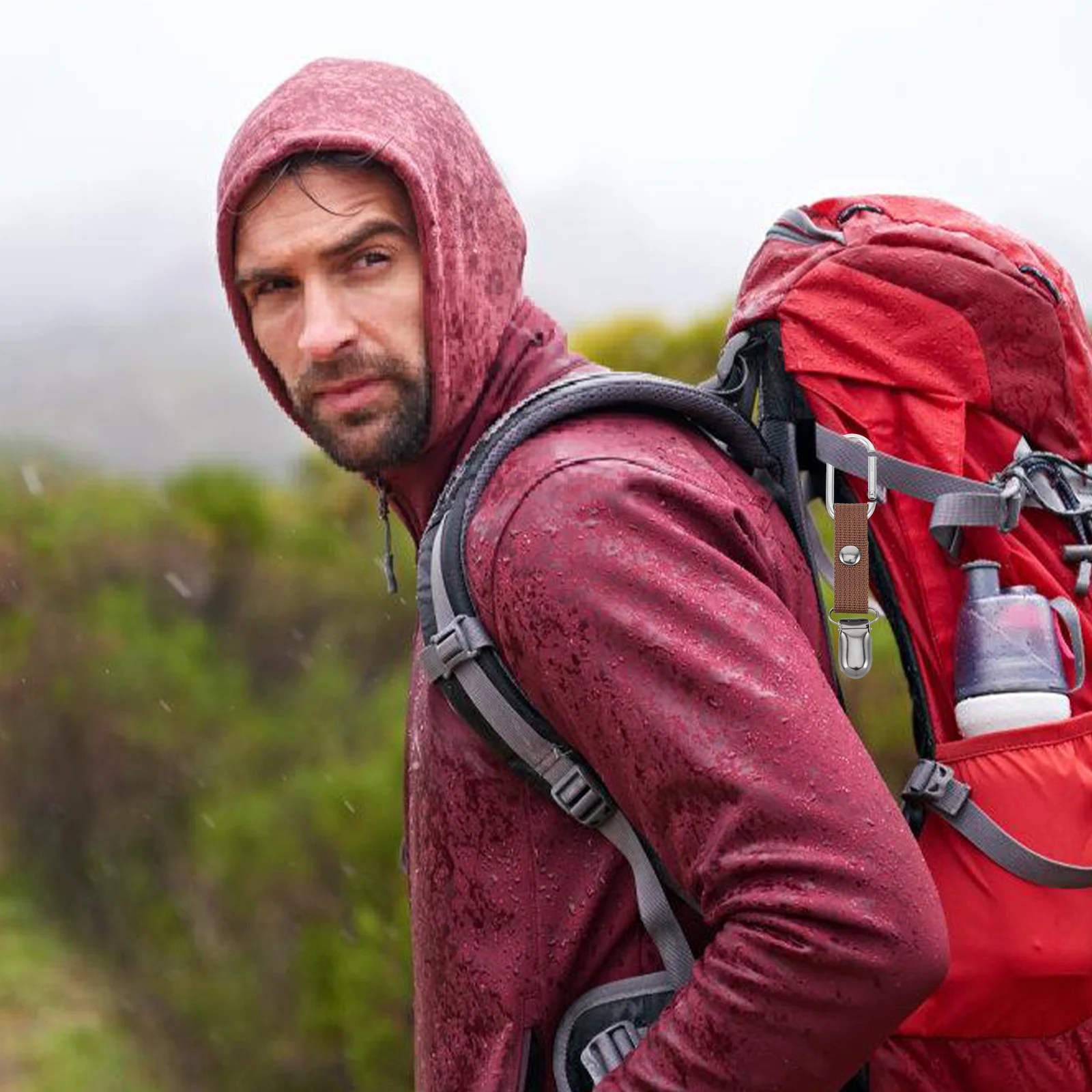 

2Pcs Travel Hat Clip Holder Multi Functional Bag Clip for Sun Hats Scarves Baseball Caps Outdoor Accessory Hat