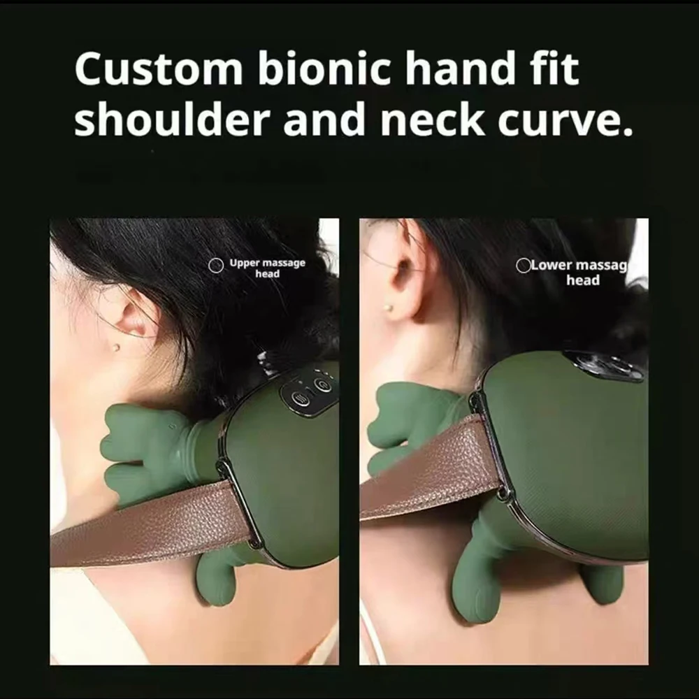 

2026 бионический массажер для шеи и плеч, беспроводной массажер для шеи, шейного отдела трапеции, разминающая шаль, бесщеточный мотор для шеи, массажер для шеи