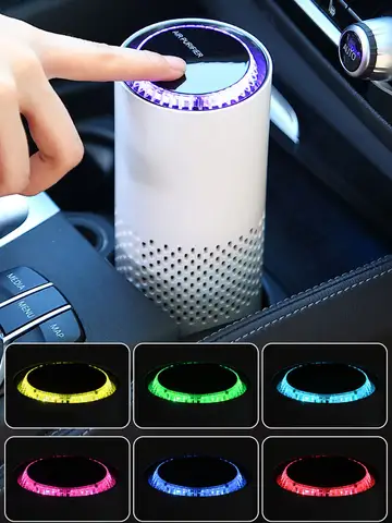 Small Portable Air Purifier with HEPA Filter USB Negative Ion Generator for Car Home Formaldehyde Removal Electric Devices