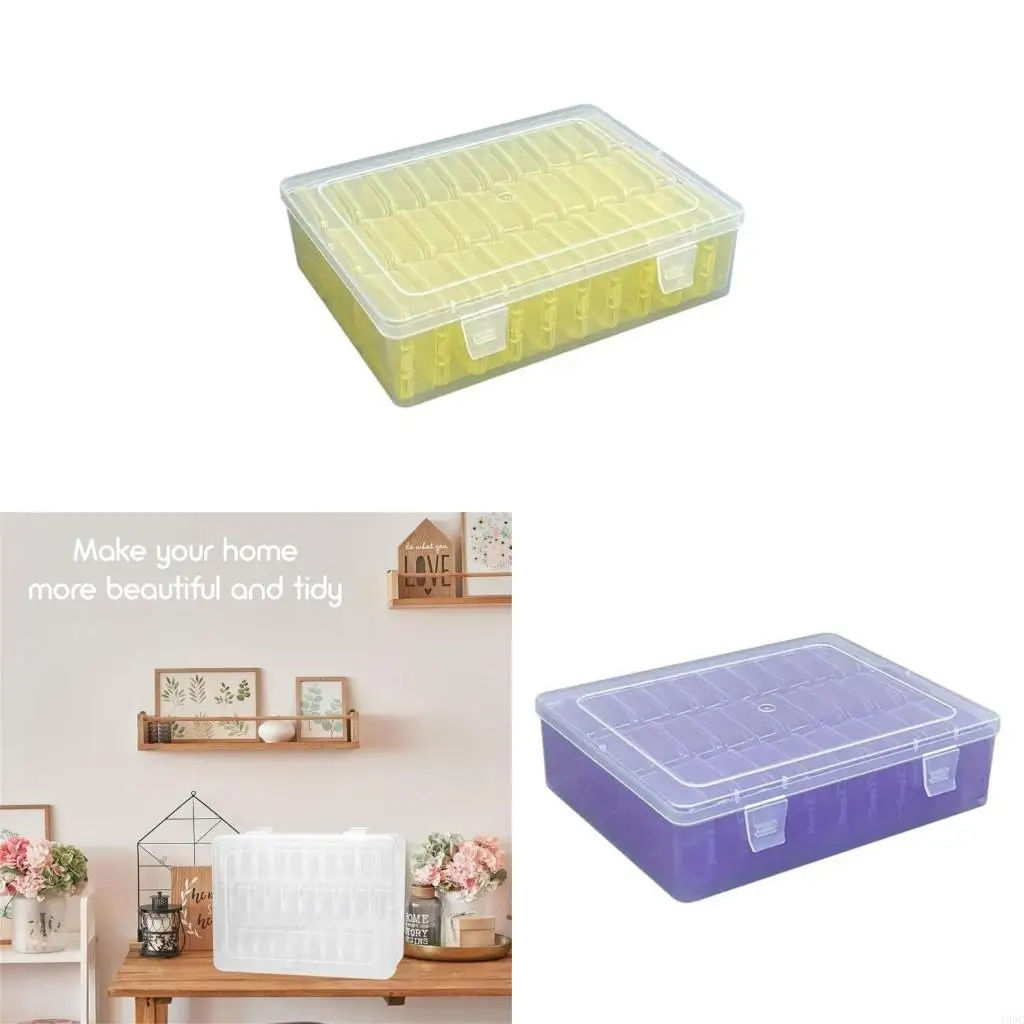 195C Practical Stackable 30 Cell Clear Organizers Portable Accessory for Home and Office Clutter Control Organization