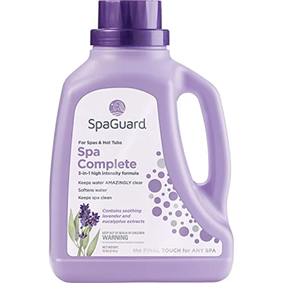 

SpaGuard Spa Complete 70 oz Single 3-in-1 High Intensity Formula for Spas and Hot Tubs Keeps Water Clear Softens Water and Help