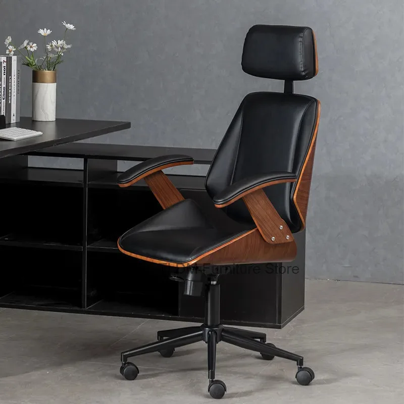 Minimally Designed Computer Chair, Comfortable for Home Use, Long Sitting Adjustable Swivel Chair, Study and Business Boss Chair