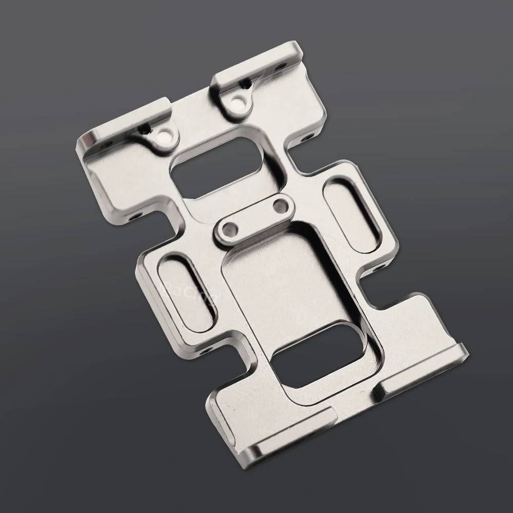 1pc Metal Aluminum Alloy Chassis Gearbox Mount Transmission Holder Skid Plate for 1/10 RC Crawler Axial SCX10 Upgrade Parts