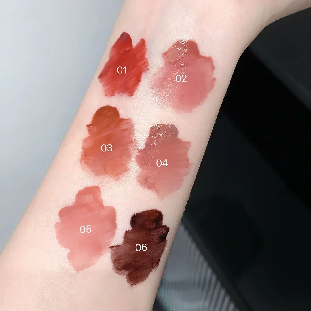 Dark Mulberry Lip Gloss Sexy Purple Red Mirror Water Lip Glaze Clear Moisturizing Jelly Lasting No Sticky Liquid Lipstick Oil