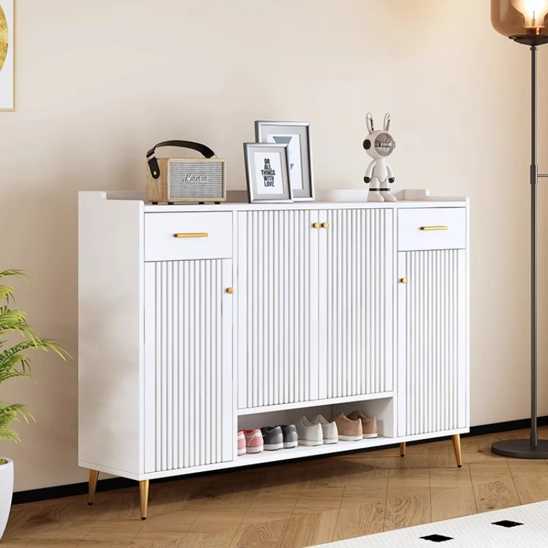 خزائن غرفة المعيشة الفاخرة المريحة عرض الخشب تخزين طويل القامة خزائن غرفة المعيشة خزانة تخزين خزانة جانبية أثاث المنزل #2