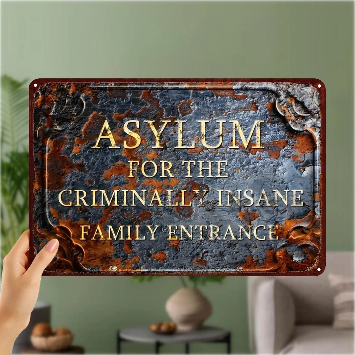 2D Flat 1pc, Vintage Iron Sign 