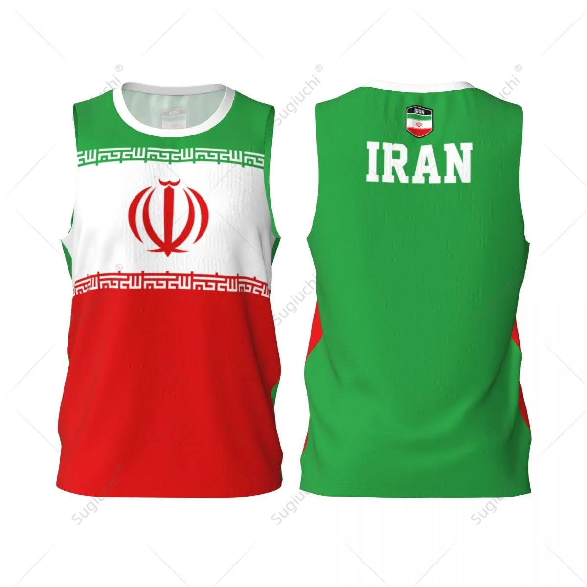 Iran Flag Men Basketball Sports Fitness Multifunction Sleeveless tshirt Exclusive