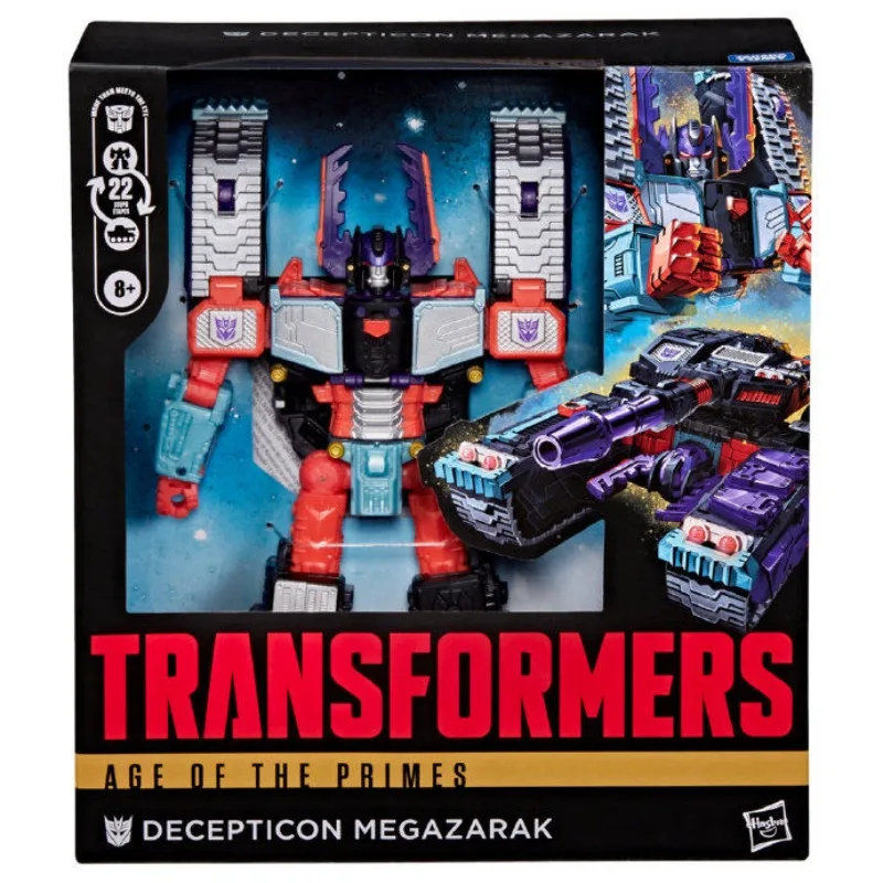 Genuine Hasbro Transformers Age Of The Primes Decepticon Megazarak Transformable Robot Tank Action Figure Model Toy In Stock Sbda65B697D234D489F8Dad7D5B9F8570N