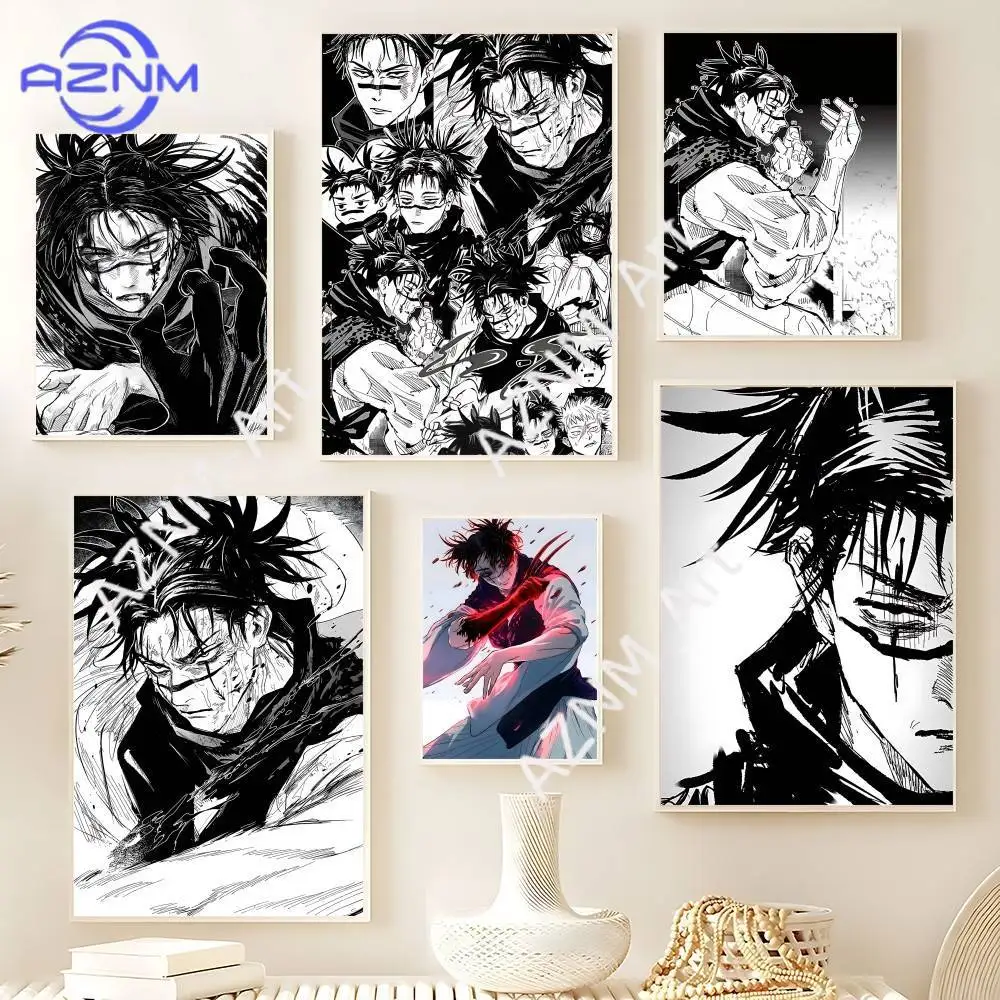 Choso Jujutsu Kaisen Anime-Poster, HD-Qualität, Wandkunst, Retro-Poster für Zuhause, Zimmer, Wanddekoration, Kawaii-Raumdekoration