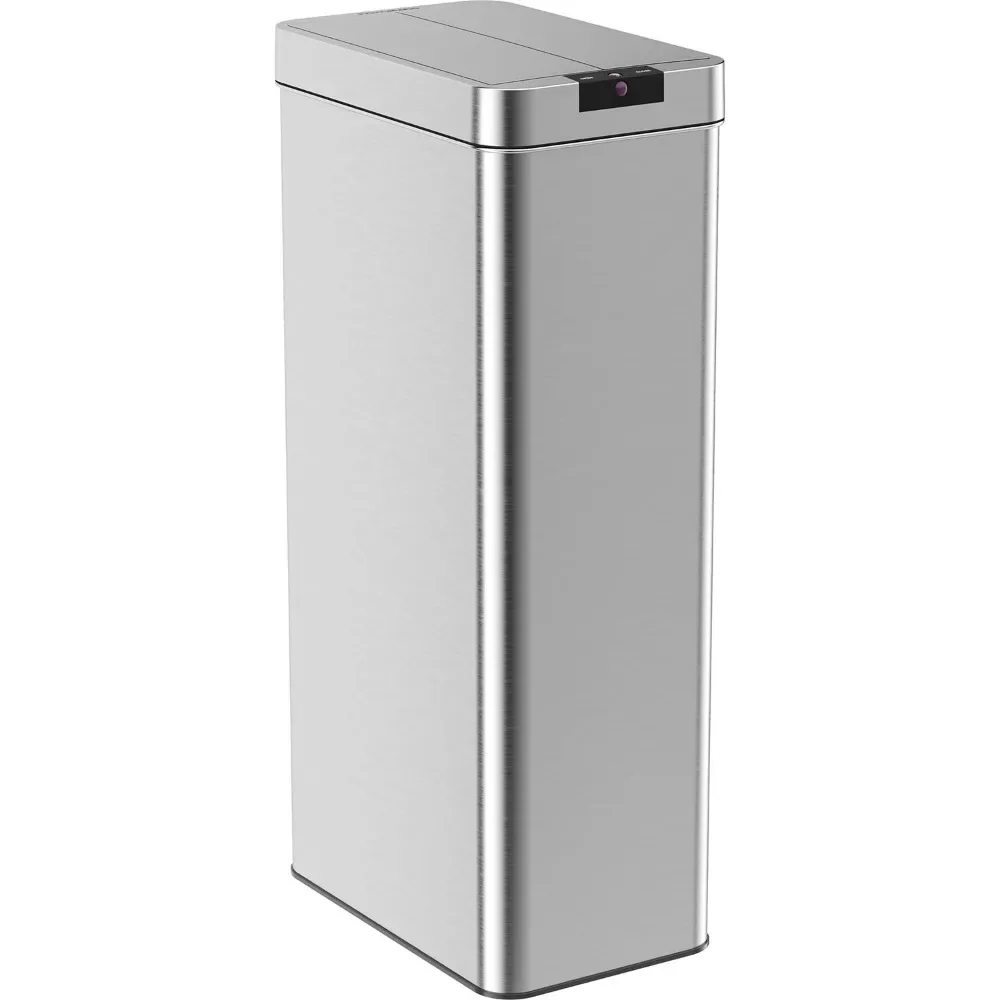 21 Gallon Automatic Trash Can for Kitchen - Stainless Steel Garbage Can with No Touch Motion Sensor Lid with AC Power Adapter