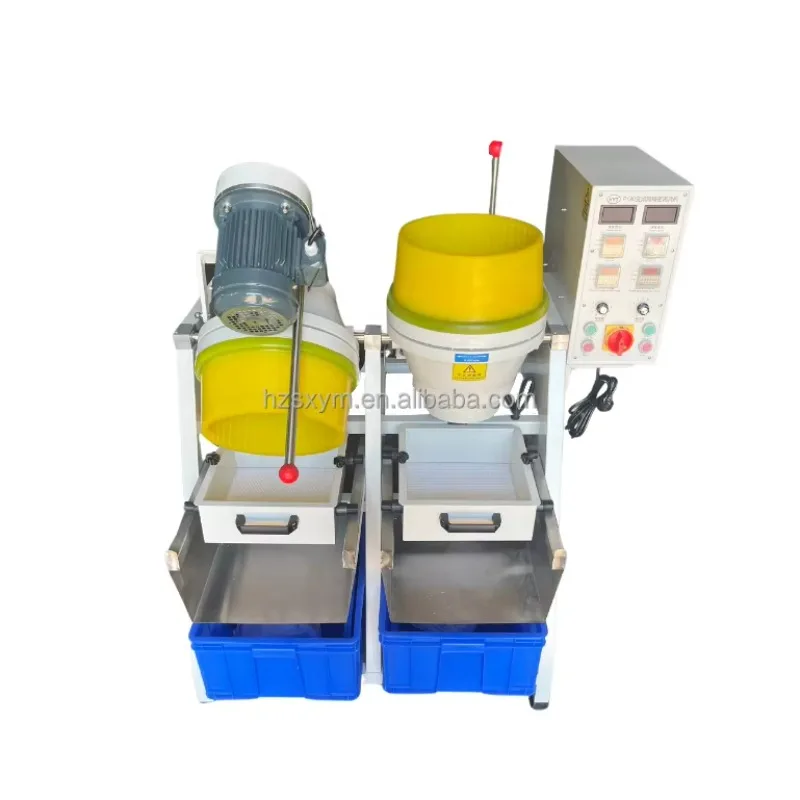 36L Automatic Jewelry Jade Ring Necklace Polishing Machine Dry Wet Vibratory Tumbling Deburring Motor Bearing High Safety