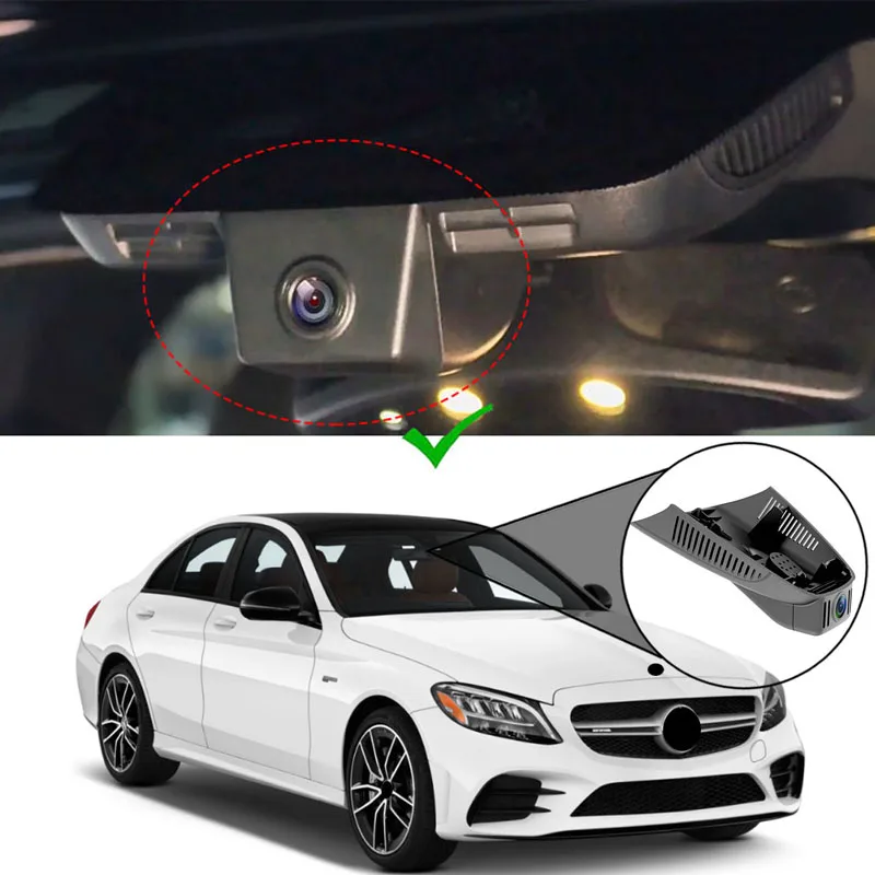 

Dash Cam Camera Front Rear Dashcam 4K Wifi Auto DVR Plug Play OEM Dual Dash Car Camera For Mercedes Benz C E Class C E GLC