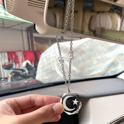 Islam crescent moon crystal muslim car hanging car pendant