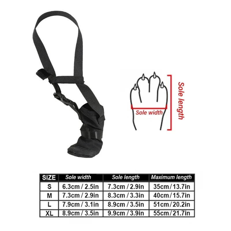 Front Paws Healing Boot for Various Breeds Water Resistant Soft Dog Paws Protector Shoe After Surgeries Recovery Footwear