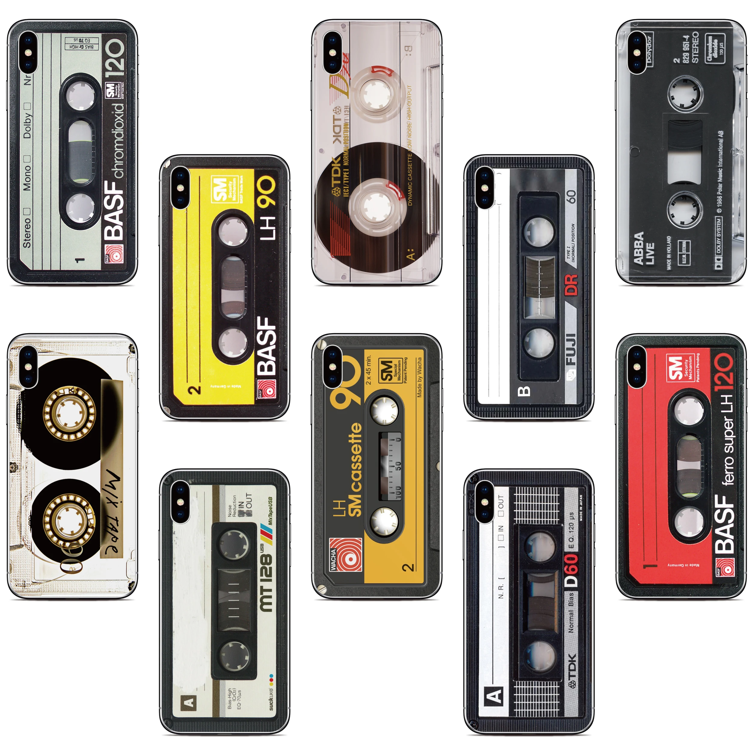 Music Tape Back Case For Oukitel C36 C35 C33 C32 C31 C23 C25 C22 C21 C19 C18 U25 U20 Plus K9 Pro Nothing Phone 2 Two 1 One Cover