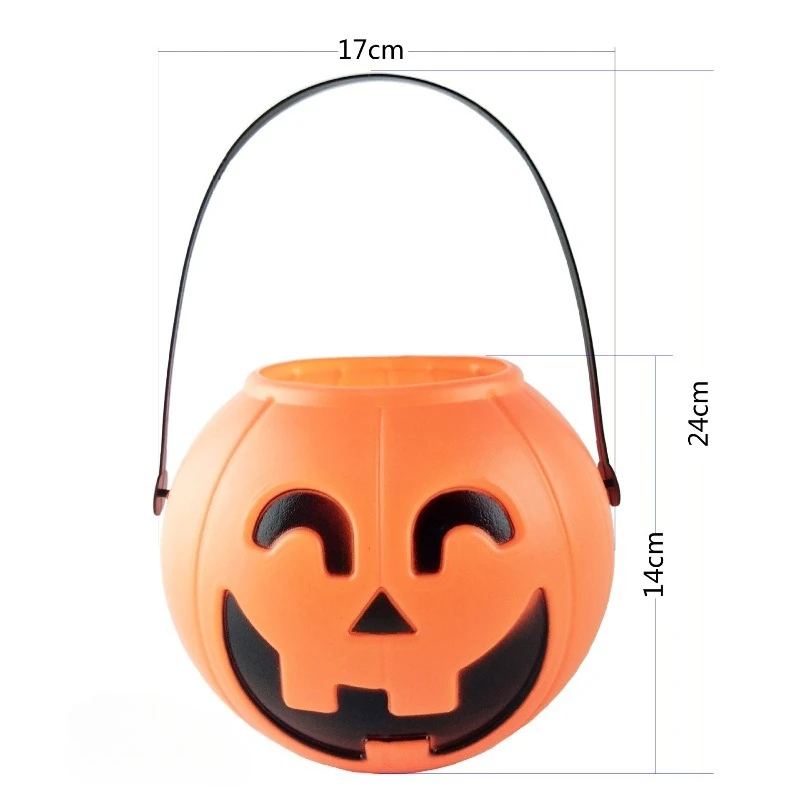 Lanterna de abóbora portátil para halloween, 18cm/7,09 polegadas, periféricos de anime, rosto sorridente, adereços, cosplay, presentes de feriado, brinquedos novidade