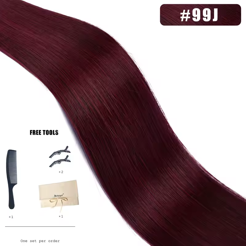 Genius Weft Human Hair Extensions 100G Double Drawn Blonde Bundles Invisible Straight Virgin Hair Weft Full End Top Quality - Image 16