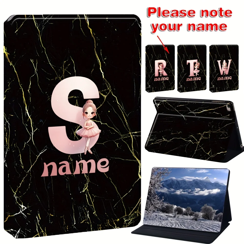 

Custom Name Fashion Case for iPad Mini 5/4/3/2/1 - 7.9", Stand PU Leather Fold Tablet Cover Case with Scratchproof Protection