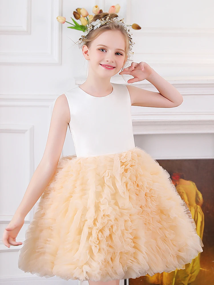 

Girls' dresses, light luxury, niche, high-end children's foreign princess dresses, banquet piano performance clothes