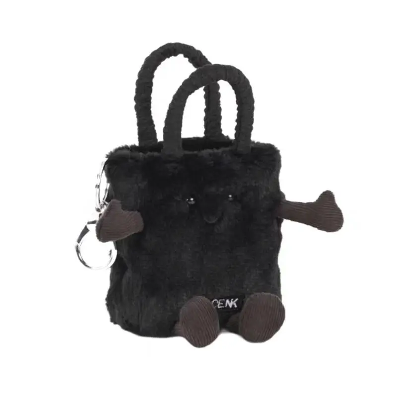Bolso de felpa de elfo esponjoso limitado, llavero cruzado sin restock, muñeca suave Kawaii, regalo para niñas, tendencia coleccionable