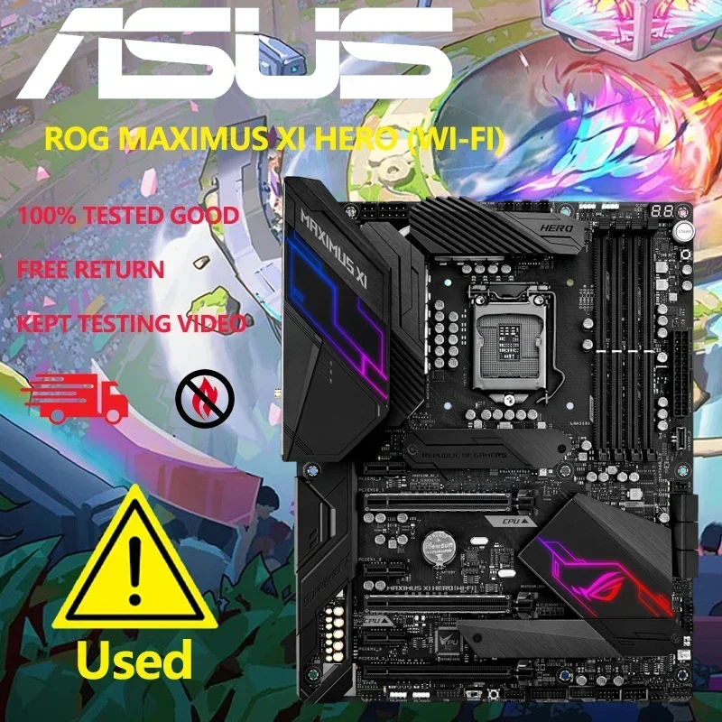 Материнская плата Asus Rog Maximus Xi Hero с Wi-Fi, разъем Intel Z390, 1151, материнская плата HDMI DDR4 ATX