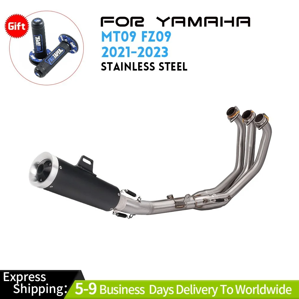

Slip on For Yamaha MT09 FZ09 2021-23 Front Link Pipe Muffler Tips Exhaust Pipe Exhaust Systems
