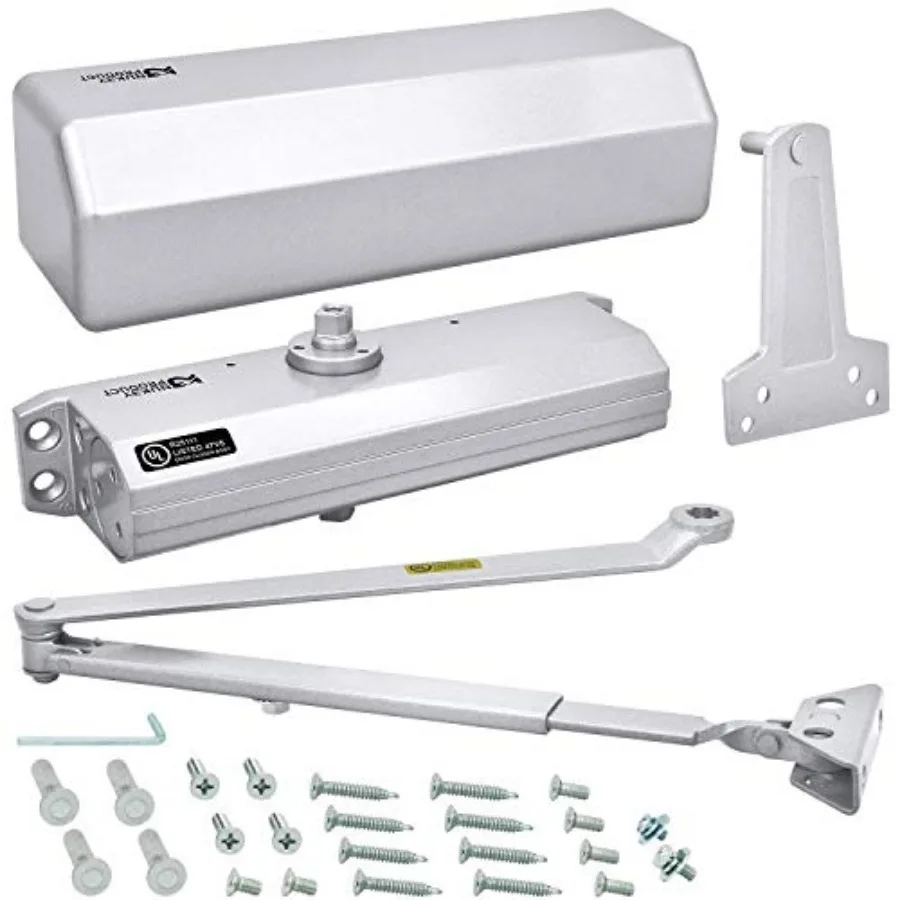 

Nuk3y 9000 Series Grade 1 Heavy Duty Door Closer, Multi-Mount, Adjustable Size 1-6, ADA Compliant, UL Listed