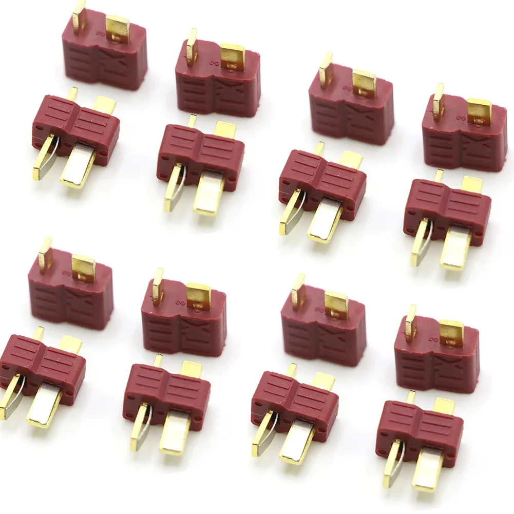 

20pcs Anti-skidding Deans Plug T Style Connector Female / Male for RC Lipo Battery ESC Rc Helicopter (10pair)