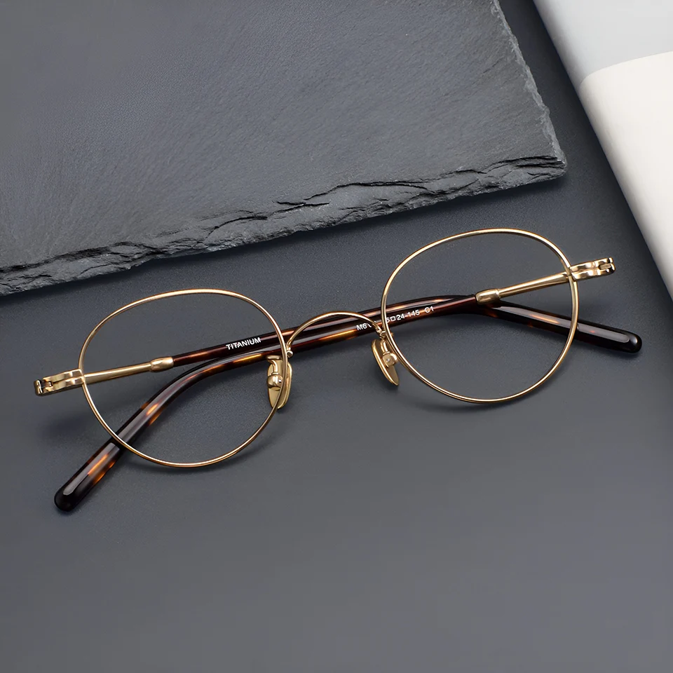 

Мужские роскошные титановые очки в стиле ретро в стиле стимпанк, японские повседневные женские оптические очки по рецепту с защитой от синего света, очки для чтения