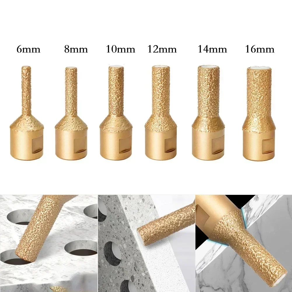 

For M14 Thread Hole Opener Drill Bit Set For Angle Grinder 6-16mm Core Bits For Tile Marble Concrete Granite And Wall Drilling