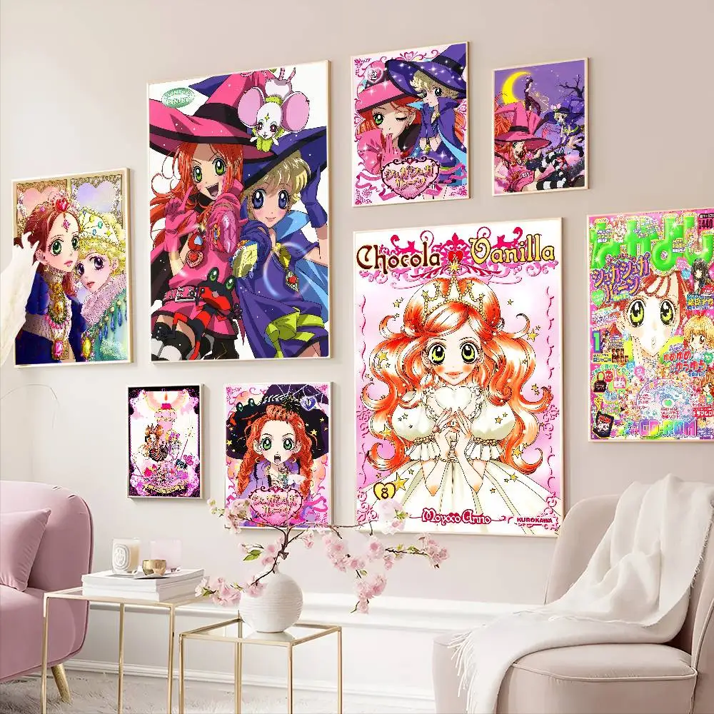 Anime Sugar Sugar Rune Bunte klassische Vintage-Poster HD-Qualität Wandkunst Retro-Poster für Zuhause, Zimmer, Wanddekoration