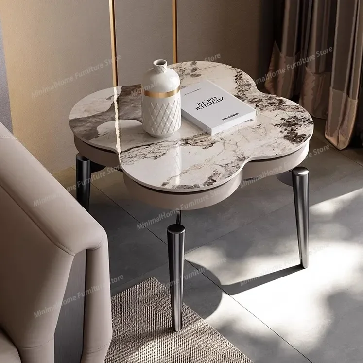 

Simple Living Room Coffee Table Desk Simple Modern Creative Stainless Steel Light Luxury Vanity Couchtisch Trendy Furniture