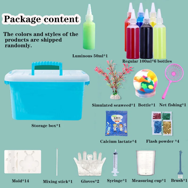 DIY Fairy Magic Water Elf Ocean Mold Companion For Kids 3D Handmade Kits Aqua Fairy Gel Toy Set Children Educational Toys Gift