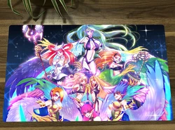 YuGiOh Harpie Girl TCG Mat Trading Card Game Mat CCG Playmat Anti-slip Rubber Mouse Pad Desk Play Mat Work Pad 60x35cm