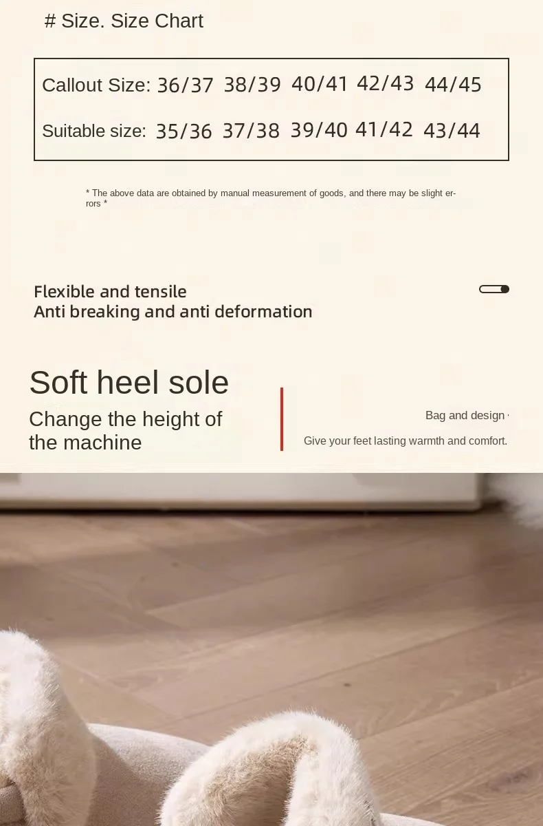 Winter Warme Hausschuhe Indoor Outdoor Baumwolle Plüsch Schuhe Eva Leichte Gemütliche Pelz Futter Für Männer Frauen Familie Komfort – Detail 5