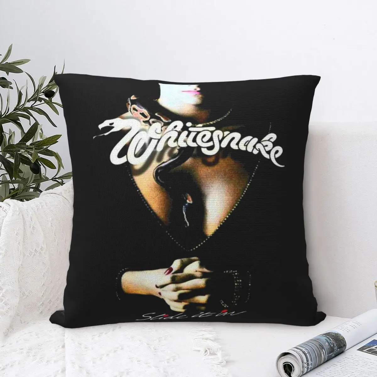 Whitesnake Band Music Rock Pillowcase Accessories Printed Cushion Cover Throw Pillow Cover Home Decorations Square Multi-Size