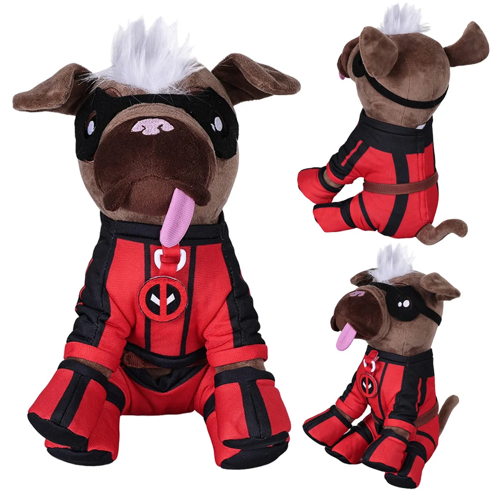 Dead Cosplay Pool Plush Dog Plushine Movie Super Villain Soft Stuffed Mascot Roleplay Birthday Xmas Gift Children Home Decro