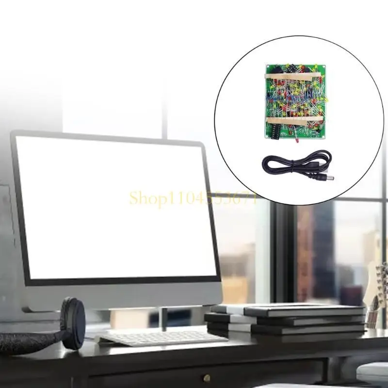 베스트셀러 CD4017 + NE555 플래시 라이트 폭발 플래시 LED 스위트 스위트 셀프 DIY 전자