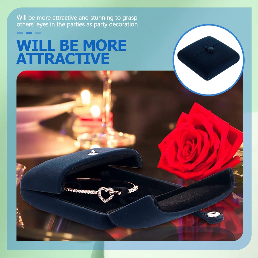 

Изысканная шкатулка для драгоценностей для браслета, кольца, ожерелья, портативный дорожный держатель для ювелирных изделий, подарок для нее, коробка для браслета