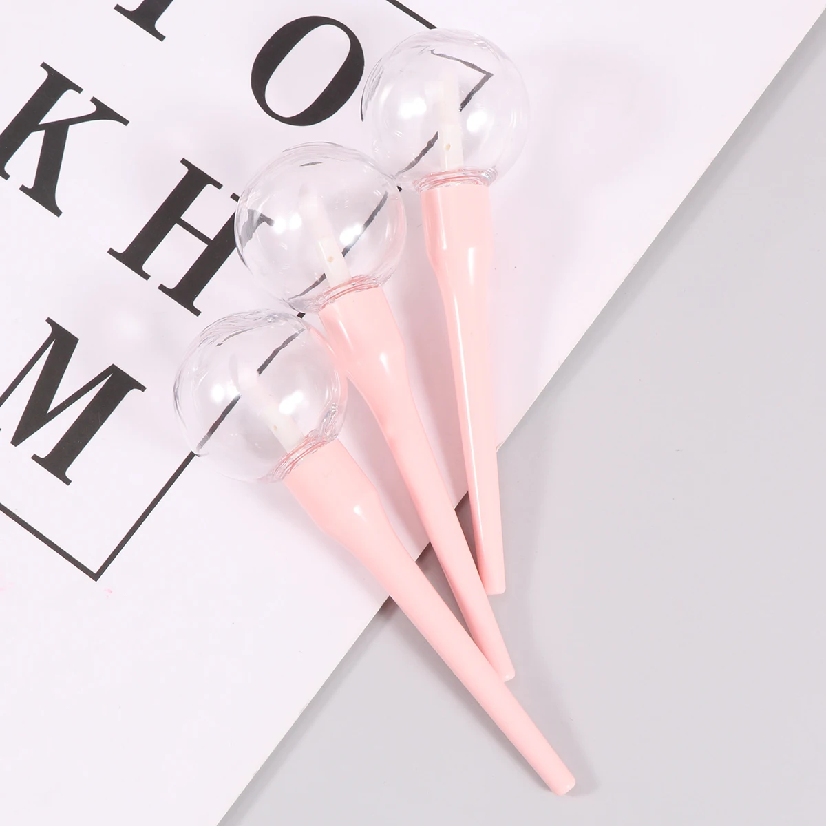 

5Pcs Lollipop Shape Empty Lip Gloss Bottles Portable Reusable Dispensing Containers for Travel Lip Oil Lipstick DIY Plastic