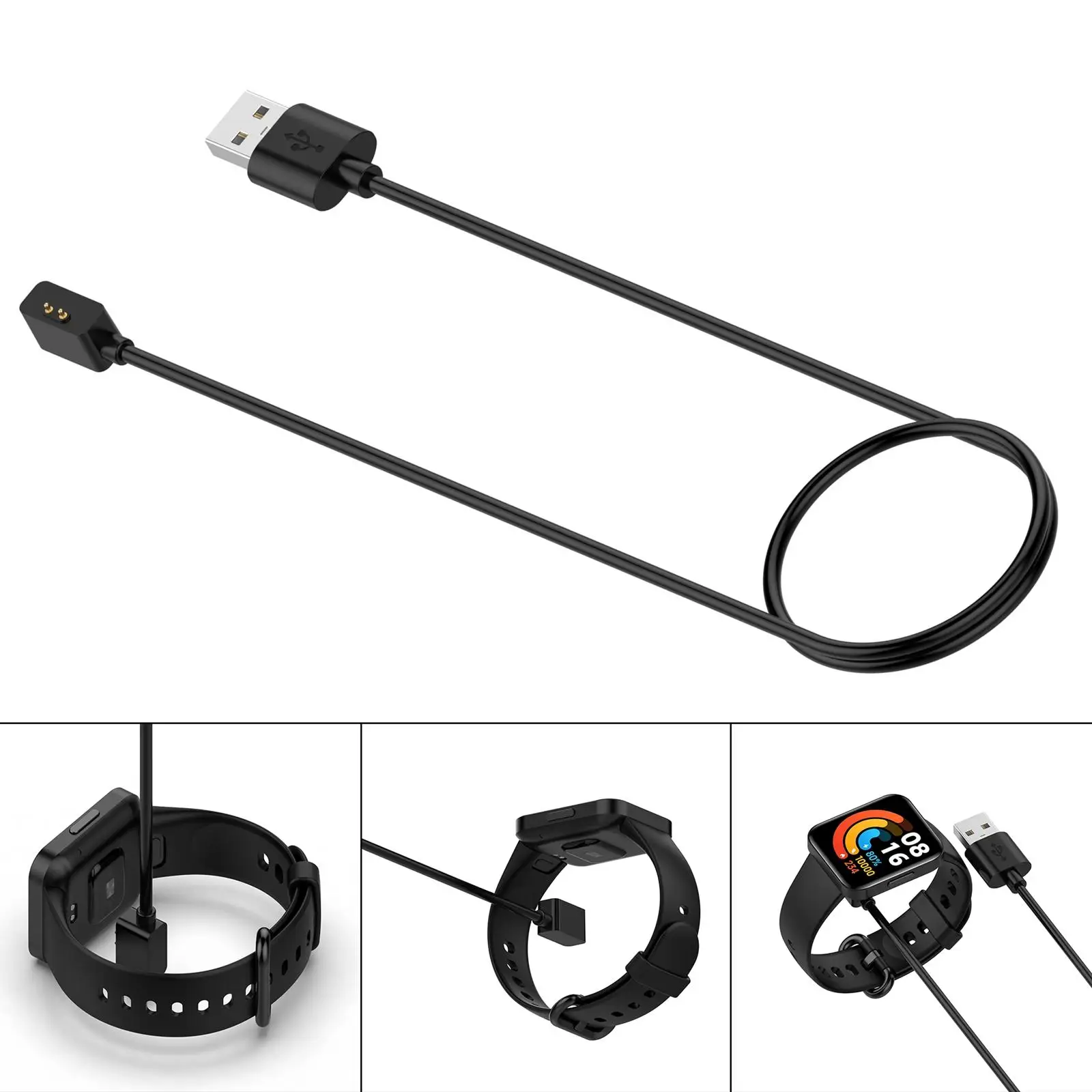 2x USB Charging Cable Replacement 5V Portable 700MA Cord Charger Adapter 55cm