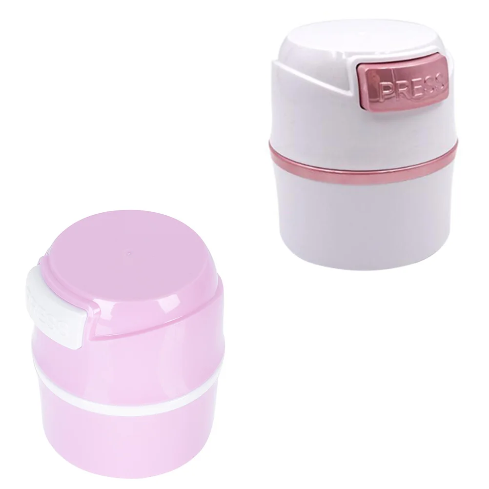 

2Pcs Eyelash Glue Storage Tank Airtight Lash Container Dehumidifying Eyelash Extension Glue Organizer Lash Storage Organizer