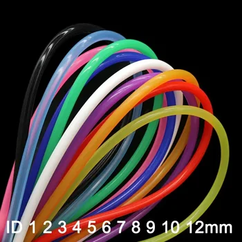 1/5 Metro ID 0.5 1 2 3 4 5 6 7 8 9 10mm Tubo di Gomma di Silicone per Uso Alimentare Flessibile Non Tossico Tubo di Silicone Connettore Dell'acqua Trasparente