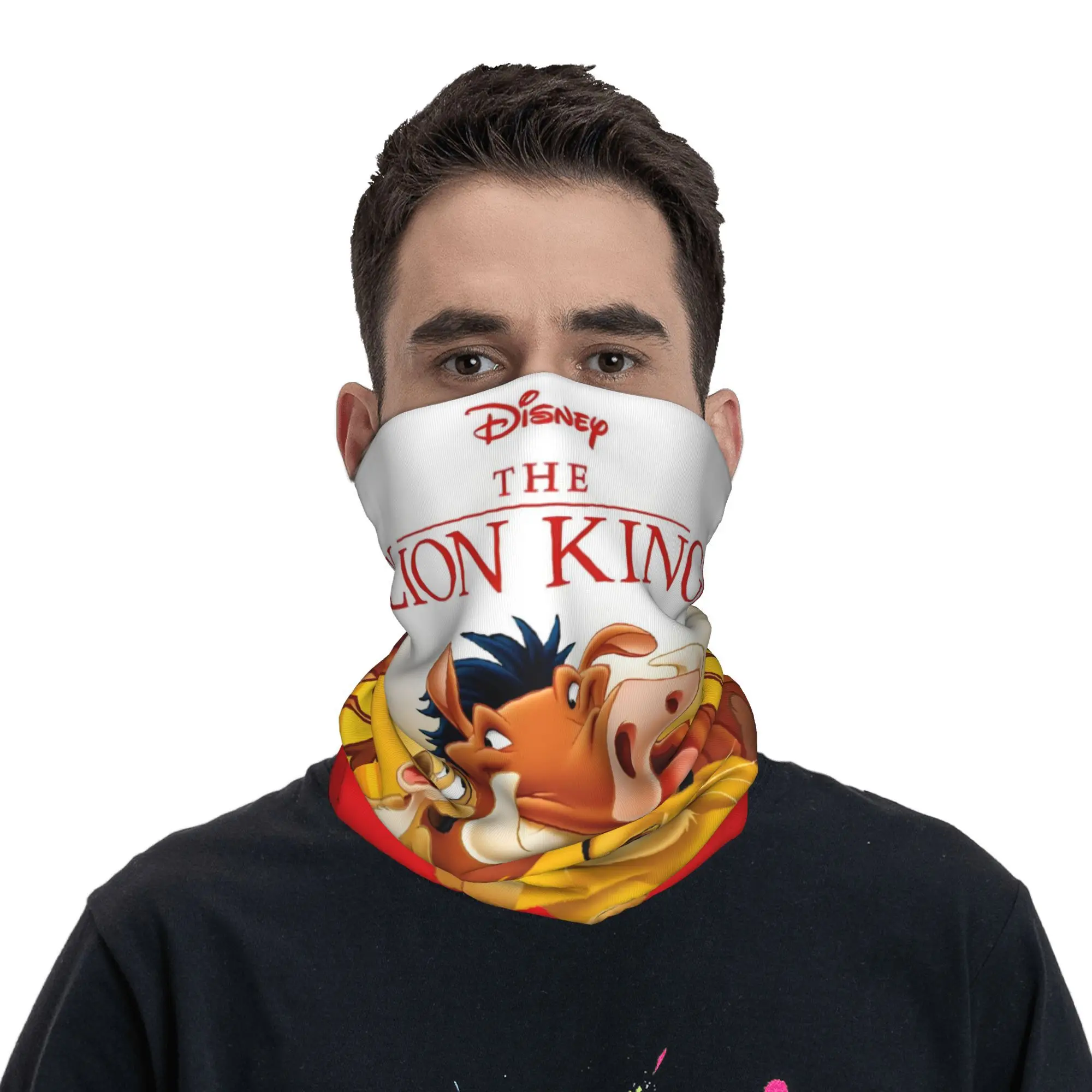 Personalizzato Il Re Leone Film Bandana Scaldacollo Uomo Donna Escursionismo invernale Sciarpa Ghetta Hakuna Matata Cartoon Face Cover