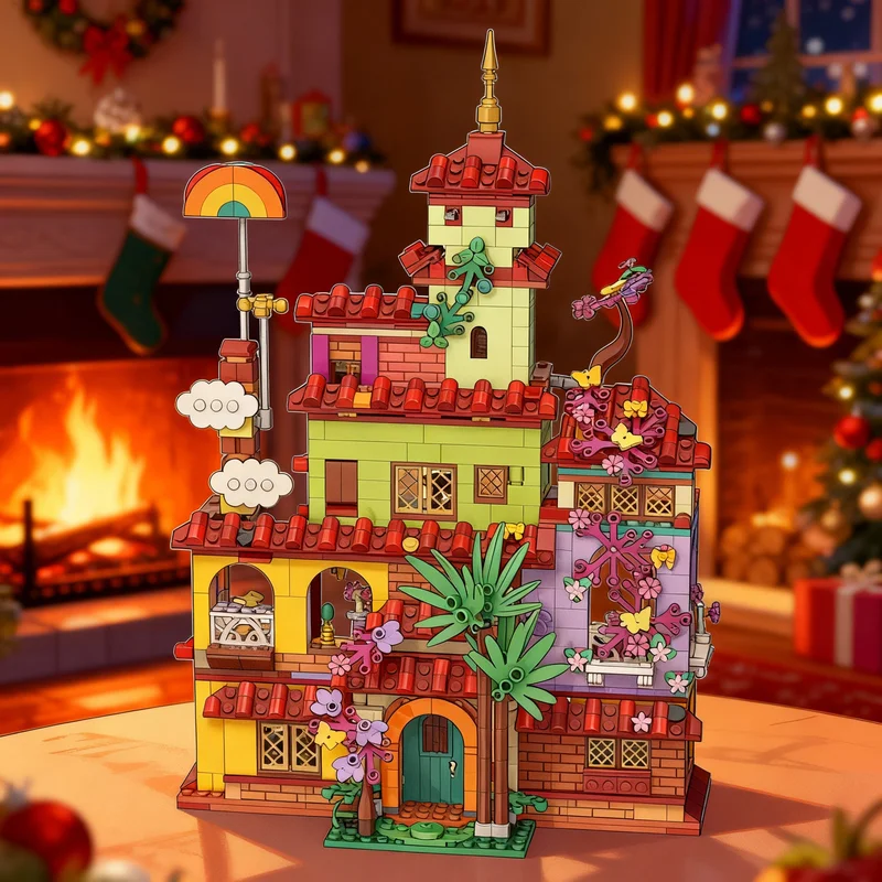 

1080pcs MOC Encanto The Magical Madrigal House Build Disneieny Princess Model Building Blocks Construction Toy Christmas Gifts
