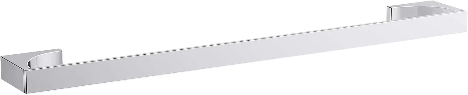 

Towel Bar Wall Mounted 24-Inch Bathroom Space Saver Stainless Steel Construction Polished Finish