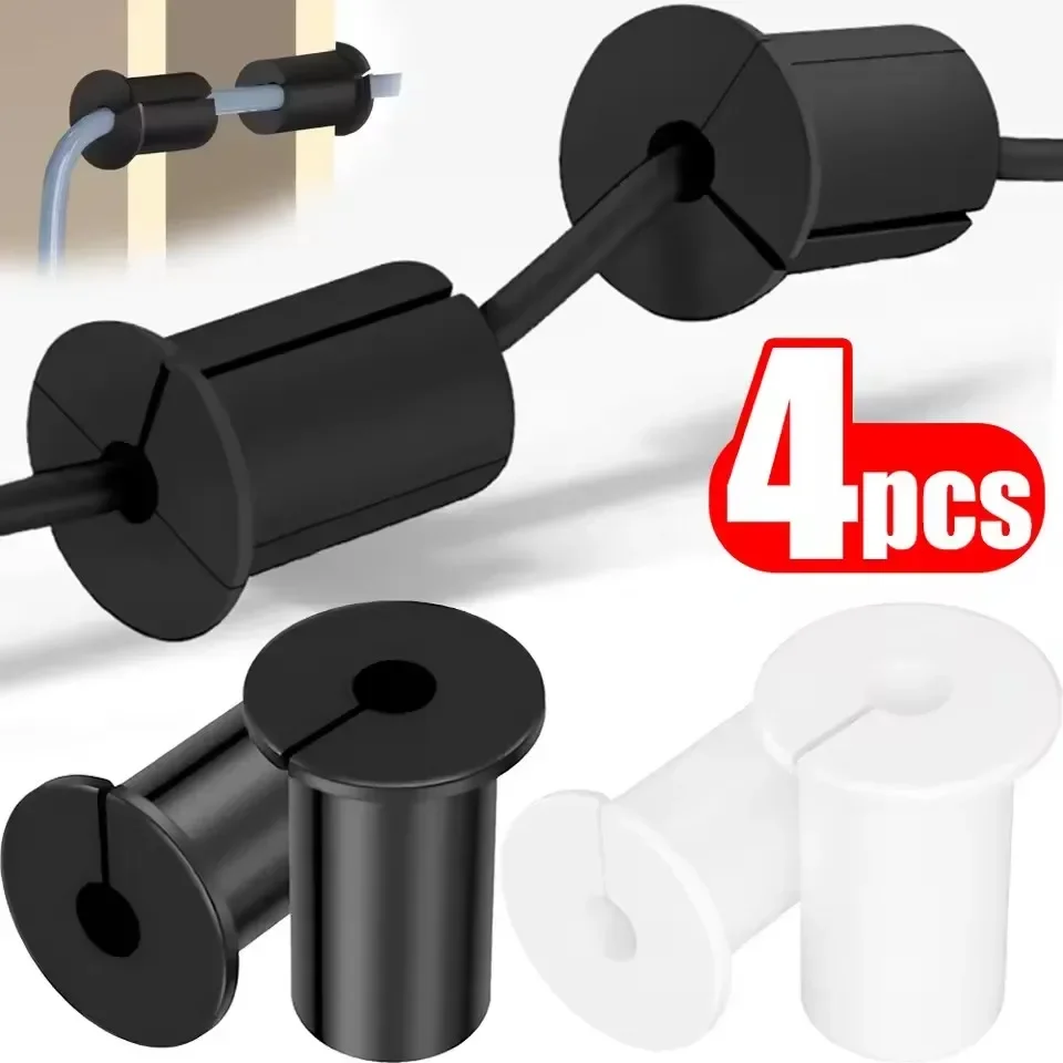 Wall Grommets 3/4 Inch Rubber Wall Bushing Grommet for Ethernet Cable 19mm Hole Waterproof Cable Routing Kit for Protecting Cord