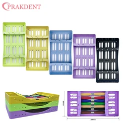 Caja de colocación de equipos dentales y orales, caja de gestión de relleno de resina estética, tipo de cartucho, estante de desinfección, 7 piezas