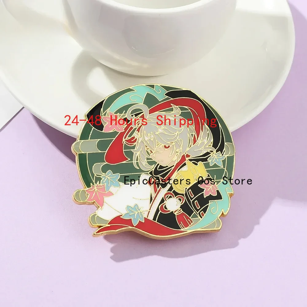 Anime Genshin Impact Yae Miko Yun Jin Pins Brooch Albedo Arataki Itto Gorou Shenhe Figure Enamel Badge Brooches Lapel Pin Gift